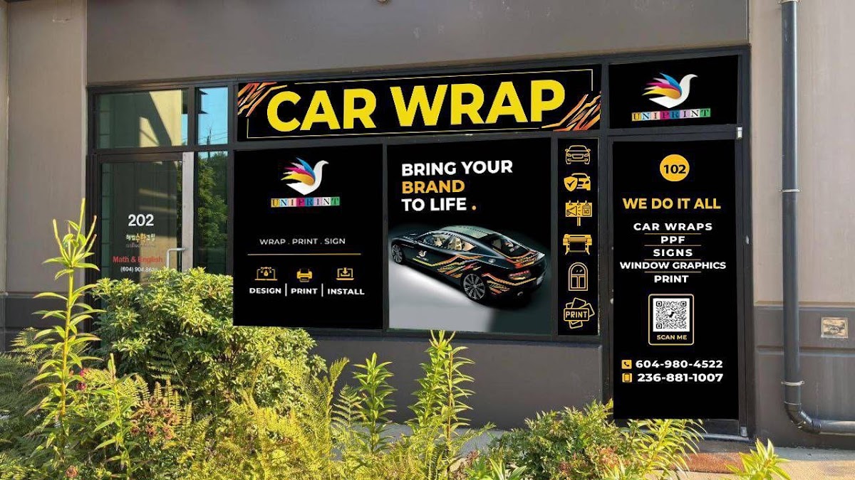 Vehicle wrap work from uniprint services