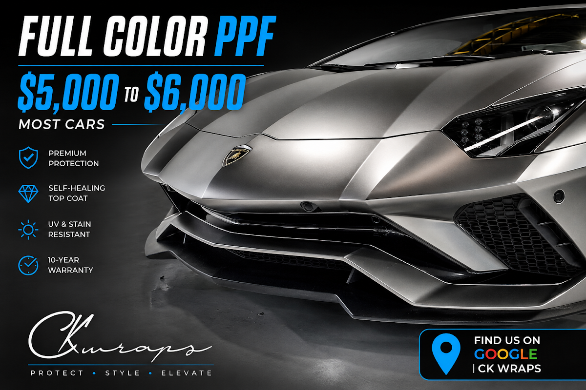 Vehicle wrap work from CK Wraps