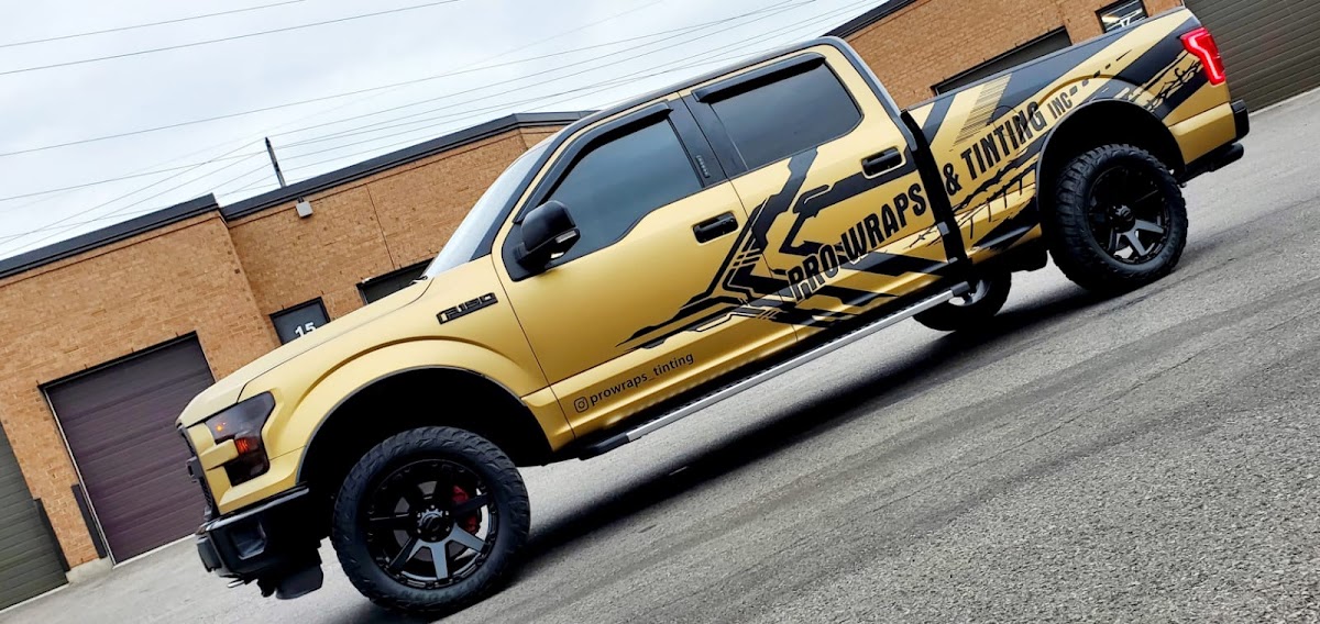 Vehicle wrap work from Pro Wraps & Tinting