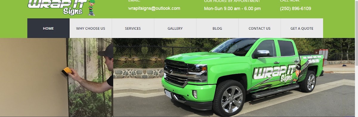 Vehicle wrap work from WRAP IT SIGNS