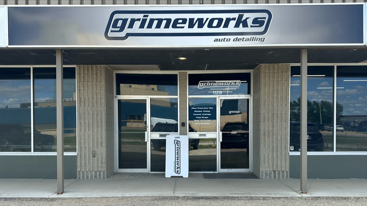 Vehicle wrap work from Grimeworks Auto Detailing - paint protection - window tint - ceramic coating