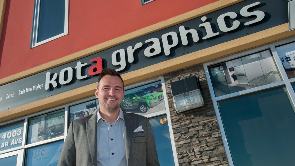 Vehicle wrap work from Kota Graphics & Design Inc.