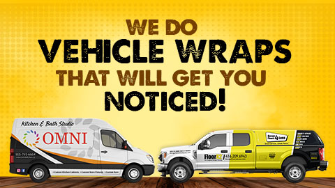 Vehicle wrap work from Printam