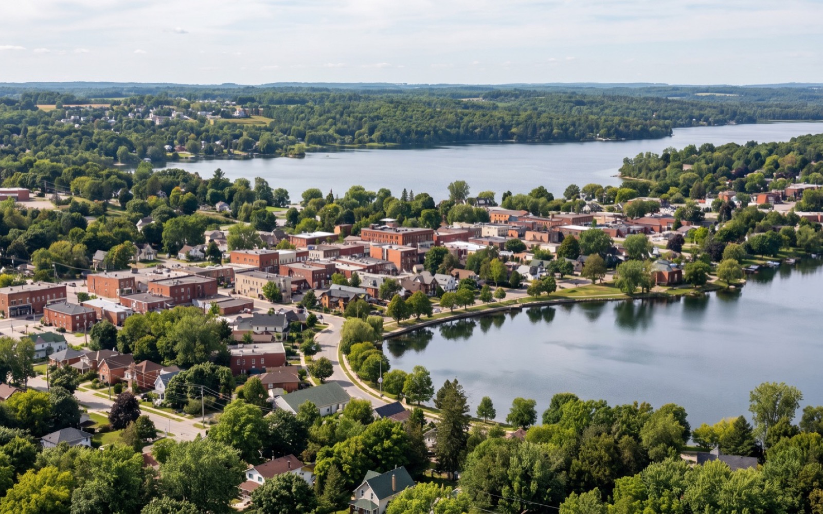 AI-generated editorial landscape inspired by Barrie, Ontario