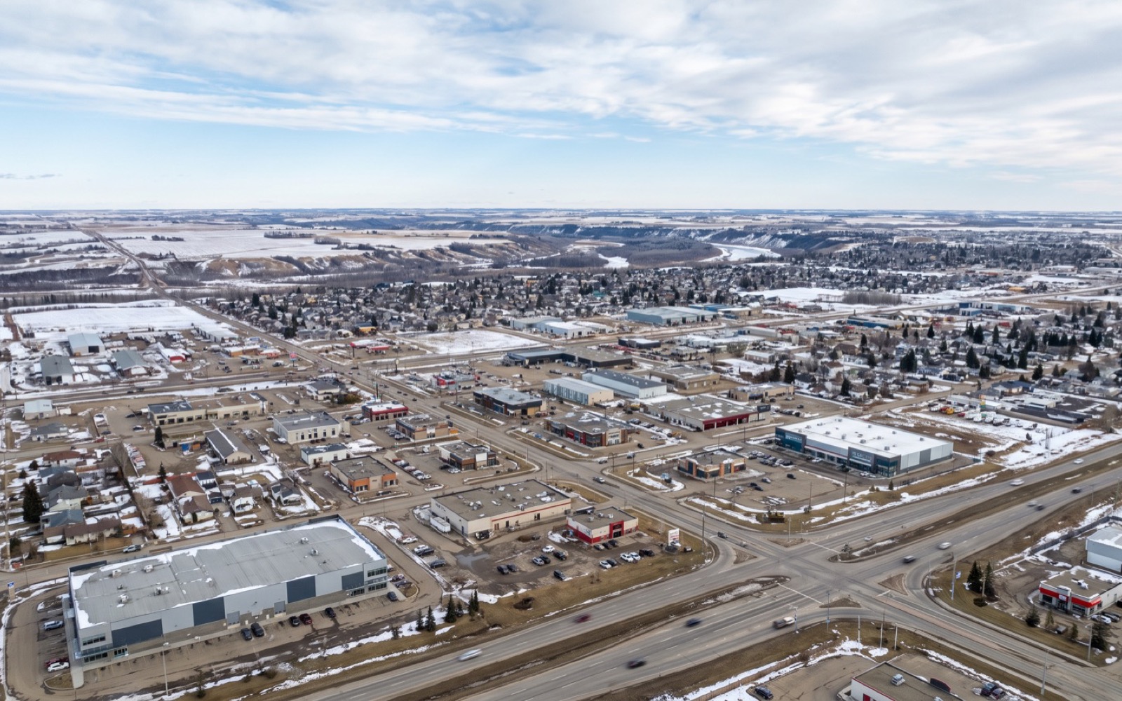 AI-generated editorial landscape inspired by Grande Prairie, Alberta