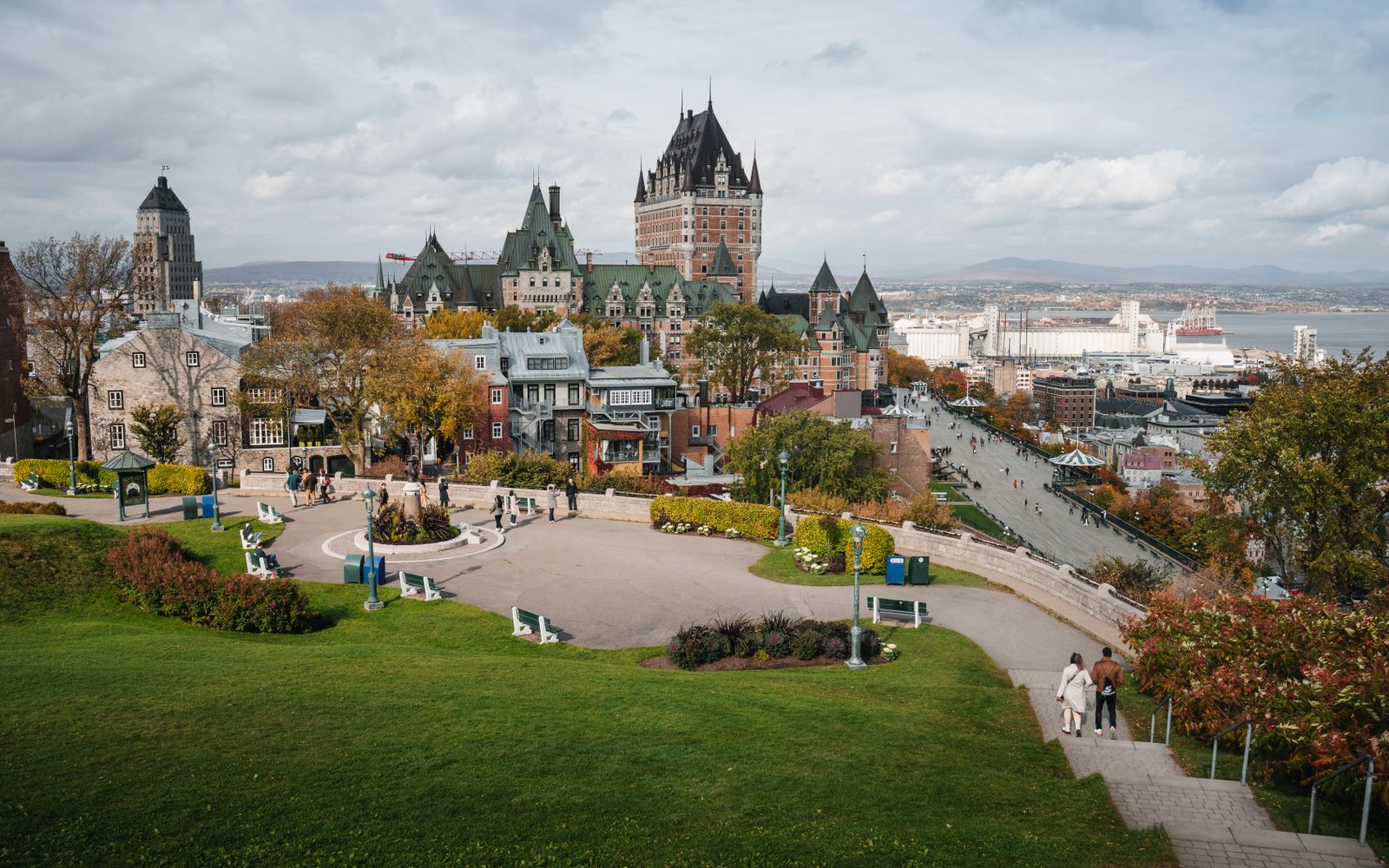 Château Frontenac overlooking Old Québec City